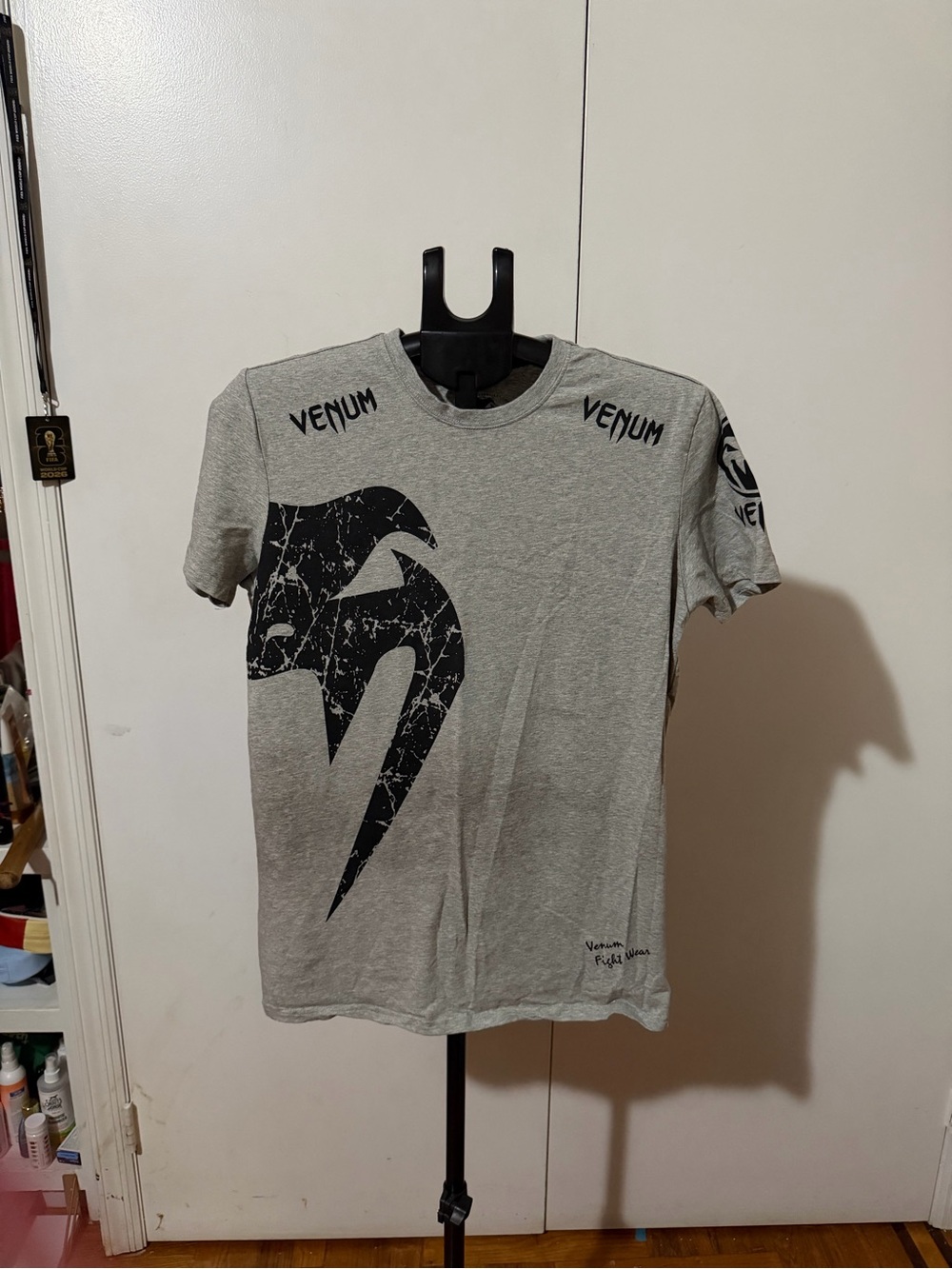 Venum Men’s Light Gray Short Sleeve Logo T-Shirt